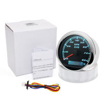 Gáuge De Velocidad Para Coche Y Barco 85mm Con Medidor De Horas Impermeable 7 Colores Retroiluminación 12V 24V Tacho Medidor De Velocidad - details 5