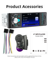 BQCC Jugador De Vehículo MP5 Con Pantalla HD IPS De 4.1 Pulgadas Control Por Bluetooth Función De Radio FM USB AUX Luz Colorida Hands-Free Para Coche - details 15