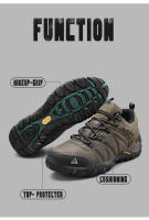 Zapatos De Senderismo Para Hombre HIKEUP No Esmerilados Transpirables Resistentes Al Desgaste Impermeables Para Escalada Y Turismo En Montañas - details 4