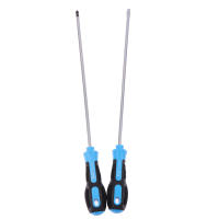 Destornillador Magnético De Largo Con Mango De Goma Herramienta De Reparación Slotted Y Cross Apto Para Electricidad - details 5