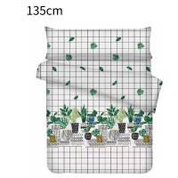 Botanical Print Duvet Cover Set - 105/135/150cm 3pc Nordic Plant Design | Nature-Inspired Bedding | Fresh & Airy Home Decor - details 0