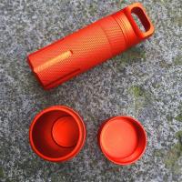 Nueva Caja De Almacenamiento De Kit De Supervivencia EDC De Aluminio Sellado Impermeable Para Cápsulas De Botella Y Tabletas Caso Airtight De Herramientas Al Aire Libre En Negro Verde Y Naranja - details 5