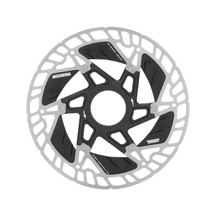 MEROCA Disco De Freno Para Bicicleta Ultraligero 160mm Diametro Hueco 6-Azul/Central Lock Compatible Con SHIMANO/SRAM Para Montañas Y Carretera Material De Acero - 1