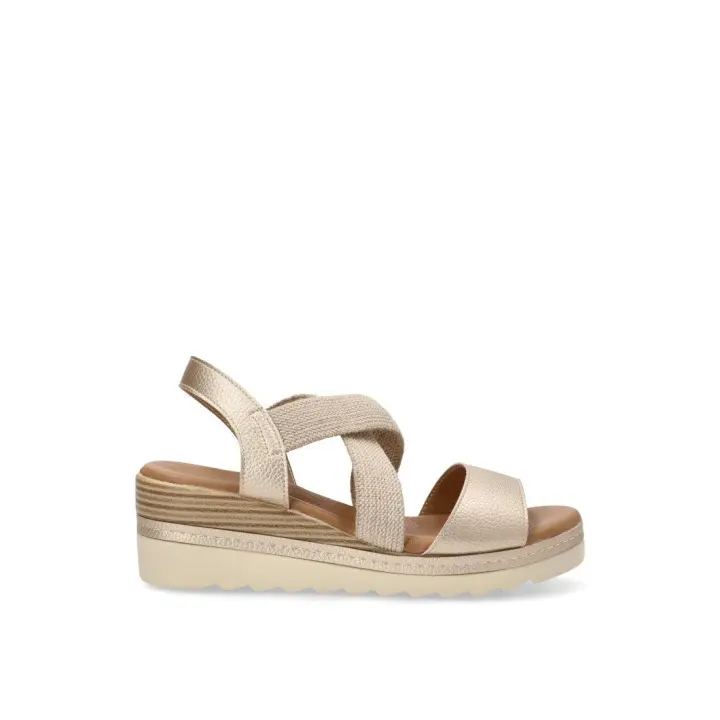 SANDALIA CRUZADA ARMONY 40010 DELOS, MUJER ORO - 1