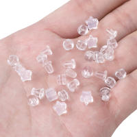 Sonda De Oído Transparente Estrella De Cinco Puntos Para DIY Hecha De Silicona Y Plástico Antialérgica Aproximadamente 50-200 Piezas - details 2