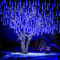 Cadena De Luces LED Meteorito Para Jardín Y Decoración De Navidad 30/50cm 8 Tubos Con Enchufe EU Decoración De Árbol Y Exterior - details 3