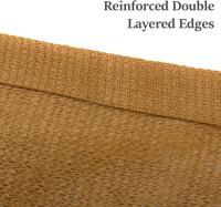 La Sombra rectangular Vela Los 2x3m, Pction ULTRAVIOLETA respirable del sombrero El 98% de la sombra del HDPE Para La Terraza del Jardín(Beige) - details 3
