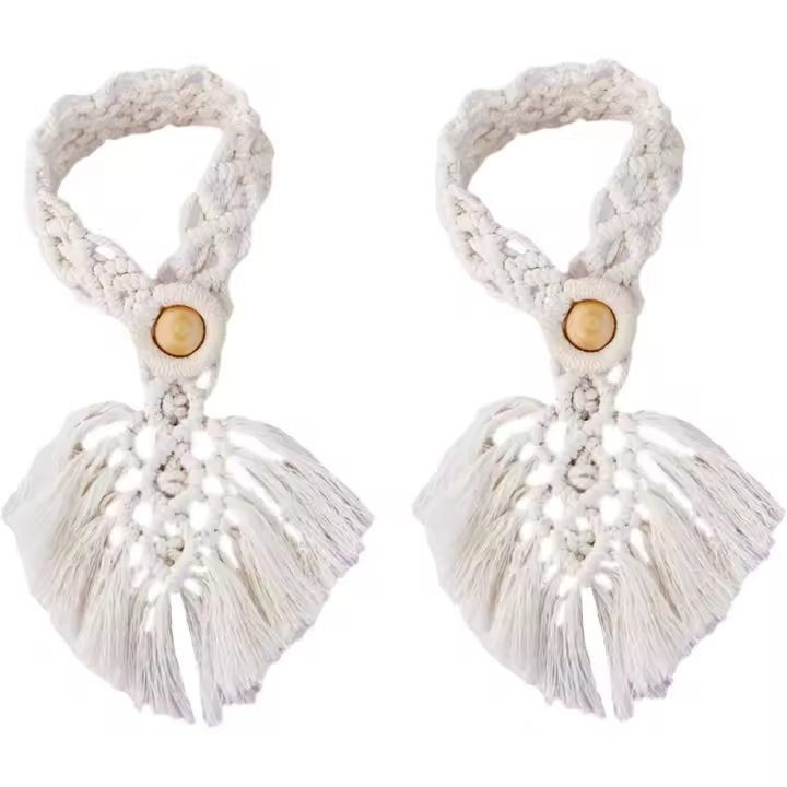 Strap &; Rideau - Arêties à; Cortinas, accesorios decorativos de moda Corbata para Cortinas, soportes y Correas Cortina para textiles Y; Hogar, decoración del Hogar-Beige - 1