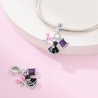 Reloj De Desayuno Con Encantos Diarios De Plata 925 Pendientes De Cuentas Exquisitos Para Pulseras DIY Joyería Colores Plata Rosa Azul Morado Rojo - details 22