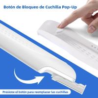 Afeitadora Eléctrica Mini Para Mujeres Trimmer De Bikini Peluca Painless Segura Para Piernas Brazos Axilas Área Intima Epilador - details 10