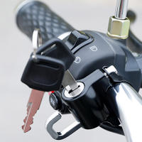 Cerradura De Seguridad Universal Para Motocicleta Y Bicicleta Eléctrica Con Montaje En Manillar Y Llaves Anti-Robo De 22mm-26mm Color Negro - details 10
