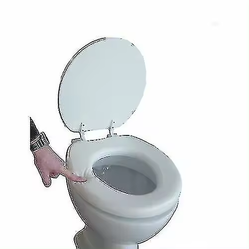 ULTRA SOFT TOILET SEAT ADULT PADDED CUSHION BATHROOM WHITE LOO COMFORT WC - 1