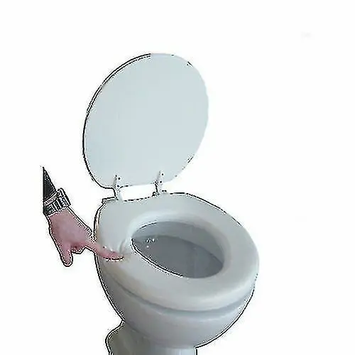ULTRA SOFT TOILET SEAT ADULT PADDED CUSHION BATHROOM WHITE LOO COMFORT WC - 1