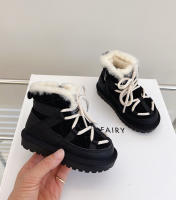 Botas De Nieve Para Niños 2024 Nuevas De Invierno Cuero Genuino Con Piel Suave Calientes Antideslizantes Moda Zapatos Para Bebés Niños Y Niñas 1-6 Años - details 2