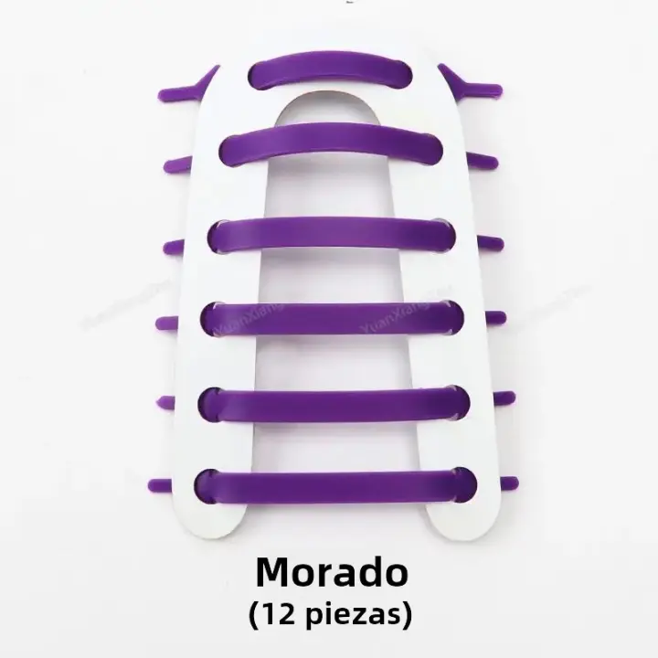 12Pcs Lazos De Zapatillas Elásticos De Silicona Para Niños Y Adultos Sin Amarrar Adecuados Para Todas Las Zapatillas Tamaño Único - 1