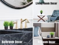 Pack De 4 Plantas Artificiales Pequeñas Para Baño Y Oficina Decoración De Escritorio En Interiores Material PVC Estilo BONSAI - details 6