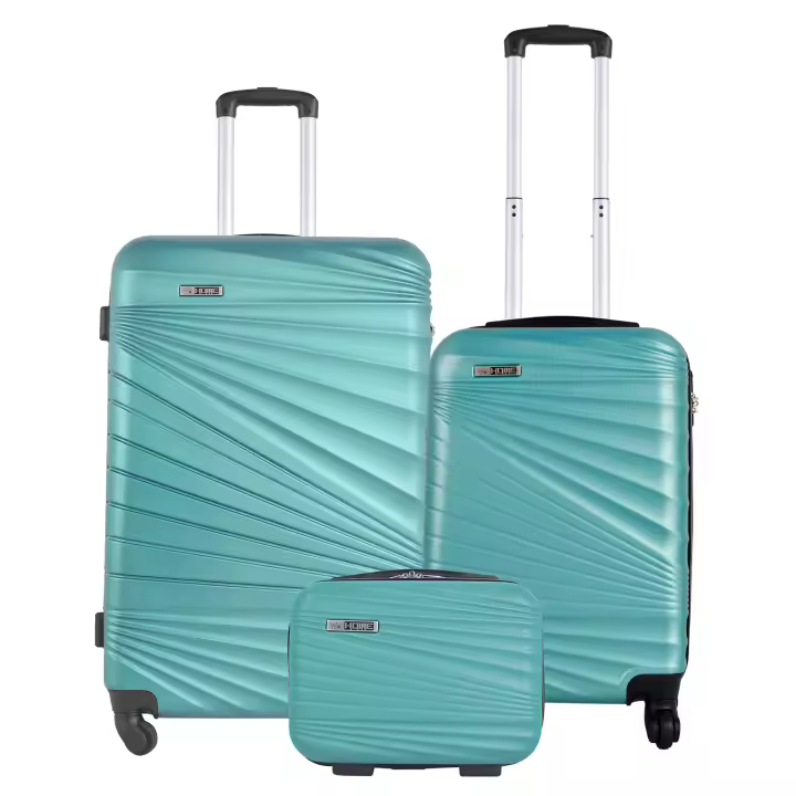 Wellhome Juego de 3/4 Maletas Cabina 56cm/mediana 66cm/grande 76cm y Neceser 23cm - 1