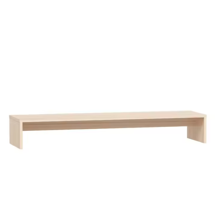 Soporte para monitor madera maciza de pino 100x27x15 cm - 1