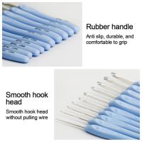 Ganchos De Crochet De Aluminio Suaves Con Mango SKC Herramientas De Tejido a Mano Para Manualidades Y Costura DIY Accesorios Para Adultos - details 6