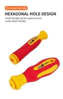 Juego De Destornilladores Aislados Magnéticos SLOTTED Phillips TORX Resistentes a La Corriente Alta 500V Herramientas De Reparación Para Electricistas - details 1