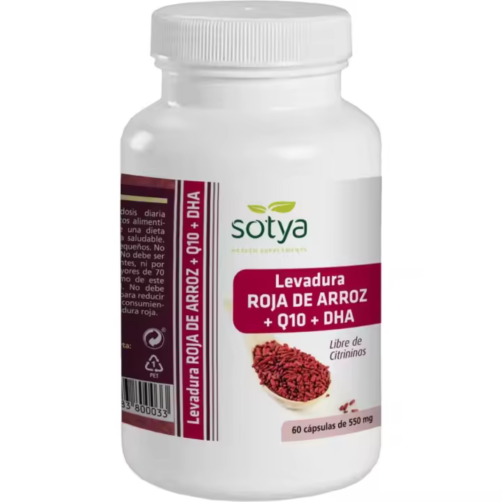 Sotya Levadura Roja de Arroz con Q10 & Dha 550 mg 60 Cápsulas - 1