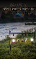 Lámpara De Camping Portátil Retro Con Gancho Y Pilas AA Luz LED Para Exteriores Y Acampar Fuente De Energía Recargable Dimmer Sin Químicos Peligrosos - details 1
