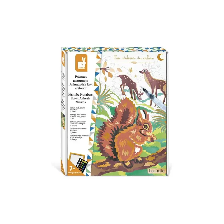 Manualidades +6 años Juego de manualidades Pintura por números Acuarela Animales del Bosque - J07983 JU07983 - 1