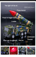 Juguete De Coche Lanzador De Misiles Y Rocket 1/32 Escala Metal Con Sonido Y Luz Vehículo Militar De Serie De Ingeniería Para Niños Regalos - details 11