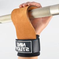 Guantes De Levantamiento De Peso De Cuero PU Doble Capa Con Correas Para Muñeca Para Hombres Y Mujeres Entrenamiento De Gimnasio Deadlift Press De Banca Pull-up - details 10