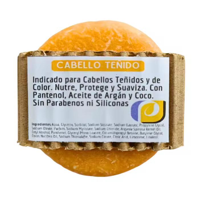 Champú Sólido Cabello Teñido. PumarShop Cinnia Natura. Sin Parabenos Ni Siliconas. Apto Veganos. Mantiene el Color y Protege tu pelo. - 1