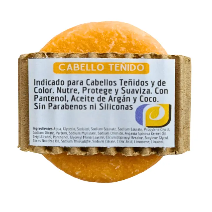 Champú Sólido Cabello Teñido. PumarShop Cinnia Natura. Sin Parabenos Ni Siliconas. Apto Veganos. Mantiene el Color y Protege tu pelo. - 1