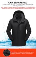 Chaqueta De Motocicleta Térmica Para Hombres Y Mujeres Con Calentamiento Eléctrico Three in One Área 15 Chaqueta De Poliéster 100% Unisex - details 11