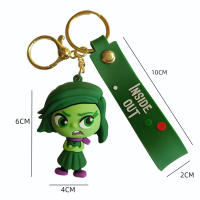 Figura De Acción 3D Anime Doll Brain Agent Team inside out Llavero De Dibujos Animados Anillo Colgante Regalo Pequeño Para Coche - details 5
