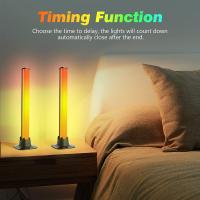 Lámpara Inteligente De LED RGB Con Control Bluetooth APP Luz Nocturna Para Decoración De Habitación De Juego Y TV Rítmica De Música - details 14