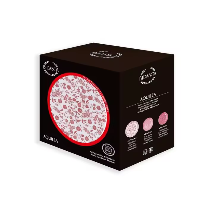 Vajilla Aquilea Bidasoa 12 piezas 4 servicios porcelana - 1