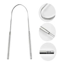 1Pcs Limpia Lengua De Acero Inoxidable U-formado Herramienta De Higiene Oral Limpieza Frescura Aliento Cepillo De Lengua - details 4