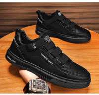 Zapatos Vulcados Para Hombre Malla Transpirable Cuero PVC Antideslizante Cómodo Suela Gruesa Talla Grande Zapatillas Blancas - details 2