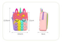 Bolsa De Monedas Con Juguete Antiestrés Sensory Para Niños Hot Rainbow Cross Bag Regalo De Navidad Alivio Del Estrés Con Botones Para Niñas - details 0