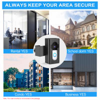 Adaptador De Montaje Para Campana De Puerta Con Cámara Anti-Robo Fácil Instalación Sin Taladro Compatible Con Blink Video Doorbell 2021/Ring - details 5