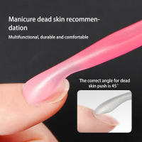 2pcs Herramienta De Cuidado De Uñas Y Pies Plástica Reutilizable Con Doble Final Para Eliminar Cutículas Y Piel Muerta En Manicura Y Pedicura - details 1