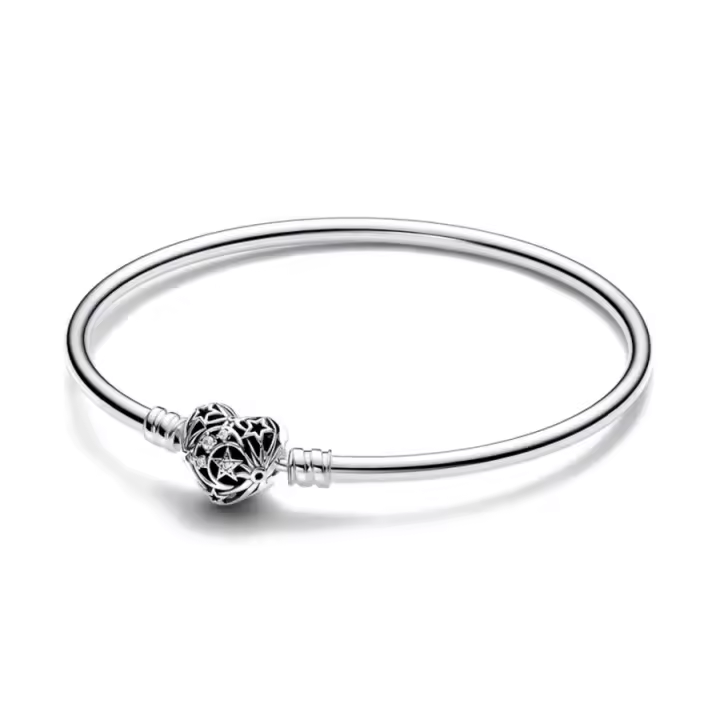 Pandora Pulsera con cierre de corazón celestial 593400C01 , para Mujer - 1