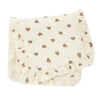 Alfombrilla De Encharcado Ruffle Para Bebé 100% Algodón Muselina Ruffle Pañuelos De Burp Para Recién Nacidos Unisex - details 1