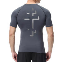 Camiseta De Compresión Con Gráfico De Cruz Para Hombres Sudadera Deportiva Rápida Secado Para Gimnasio Y Correr - details 11