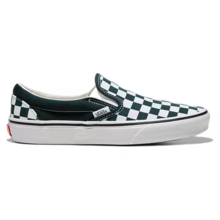 Zapatos de Lona Vans Classic Slip-On para mujer en color verde - 1