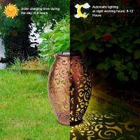 Solar Lantern,  Outdoor Metal Garden Solar Light IP65 Waterproof, Outdoor Hanging Solar Lantern Lamp for Garden Patio Courtyard Outdoor Decorative - details 1