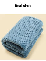 Manta De Bebé De Pina De Flanela Gruesa En Color Sólido Manta De Abrazo Para Niños Manta De Sofá Tamaño Unisex Para Todas Las Estaciones - details 7