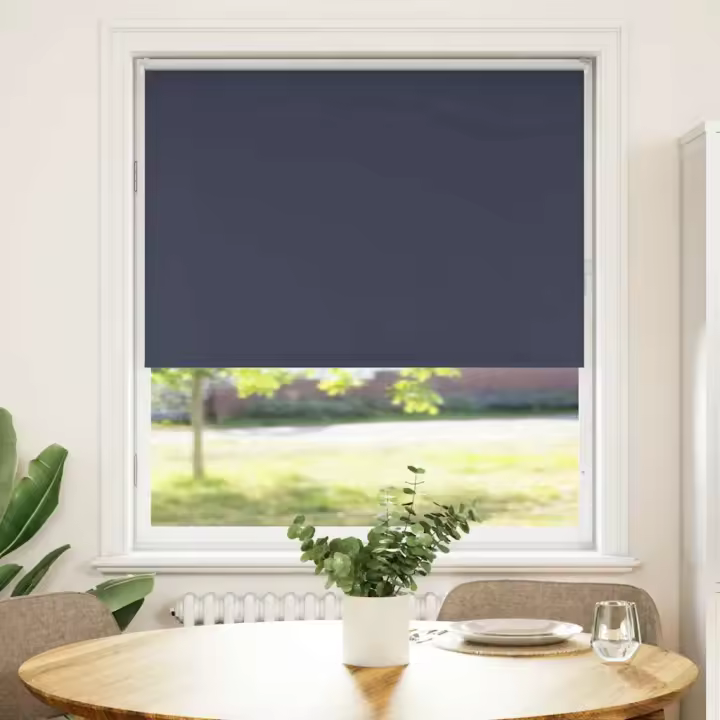 Estor Enrollable Opaco marino 95x150 cm Tela Ancho 95x130 cm - 1
