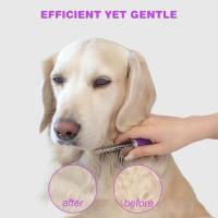 Cepillo Desenredador Para Mascotas Con Hojas De Seguridad Largas Herramienta Para Desenredar El Pelaje De Perros Y Gatos Adecuado Para Cabello Bajo Y Enredado - details 1