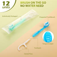 Cepillo De Dientes Mini 2 En 1 Con Sabor a Menta Y Durazno Cepillo De Limpieza Oral Desechable Con Hilo Dental Para Adultos - details 10