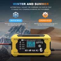 Cargador De Batería Para Coche Y Motocicleta Táctil 12V 8A 10A Con Pantalla LCD Digital Reparación De Pulso Cargador Inteligente Y Rápido - details 5